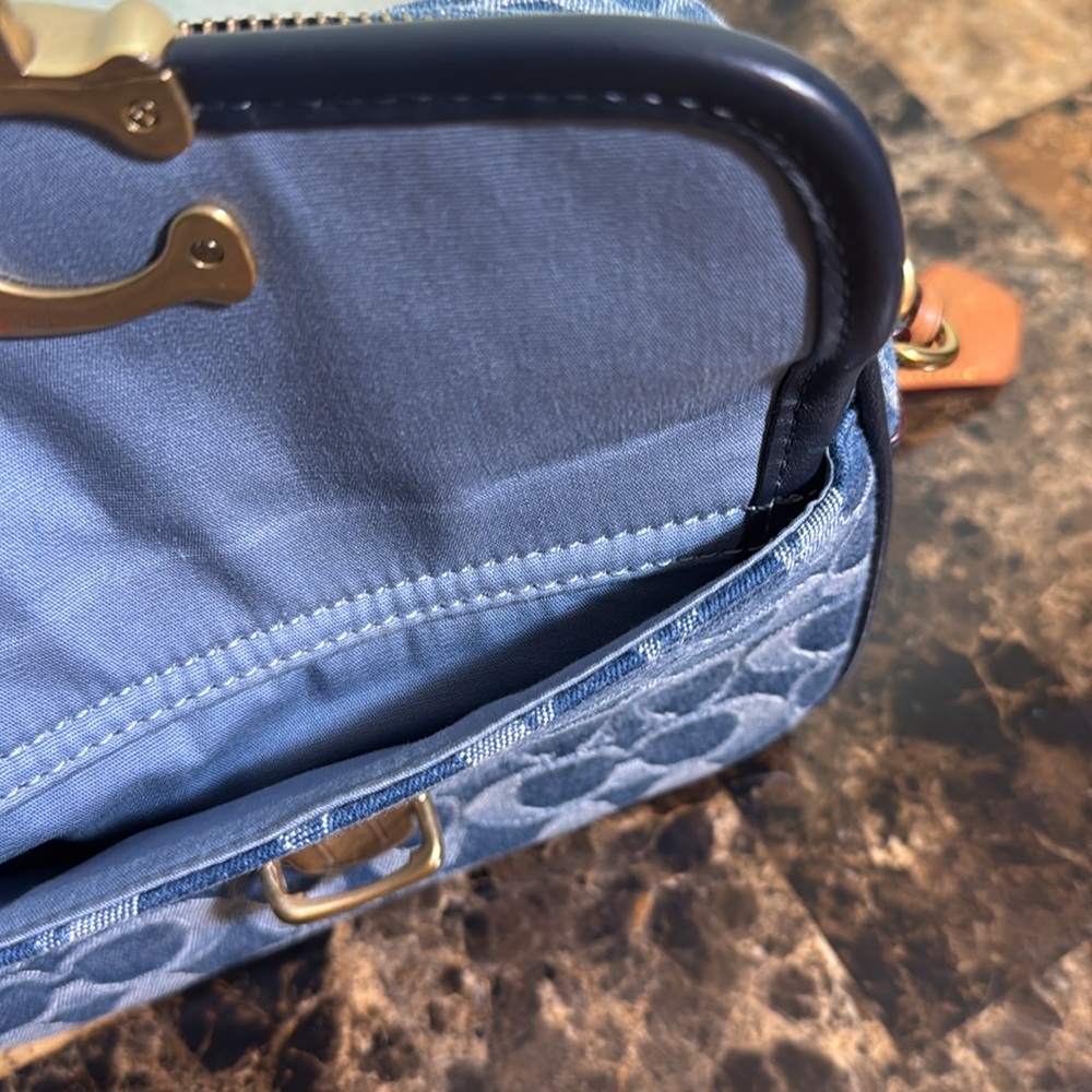 Coach studio camera bag 18 in signature wash denim - Picture 11 of 16
